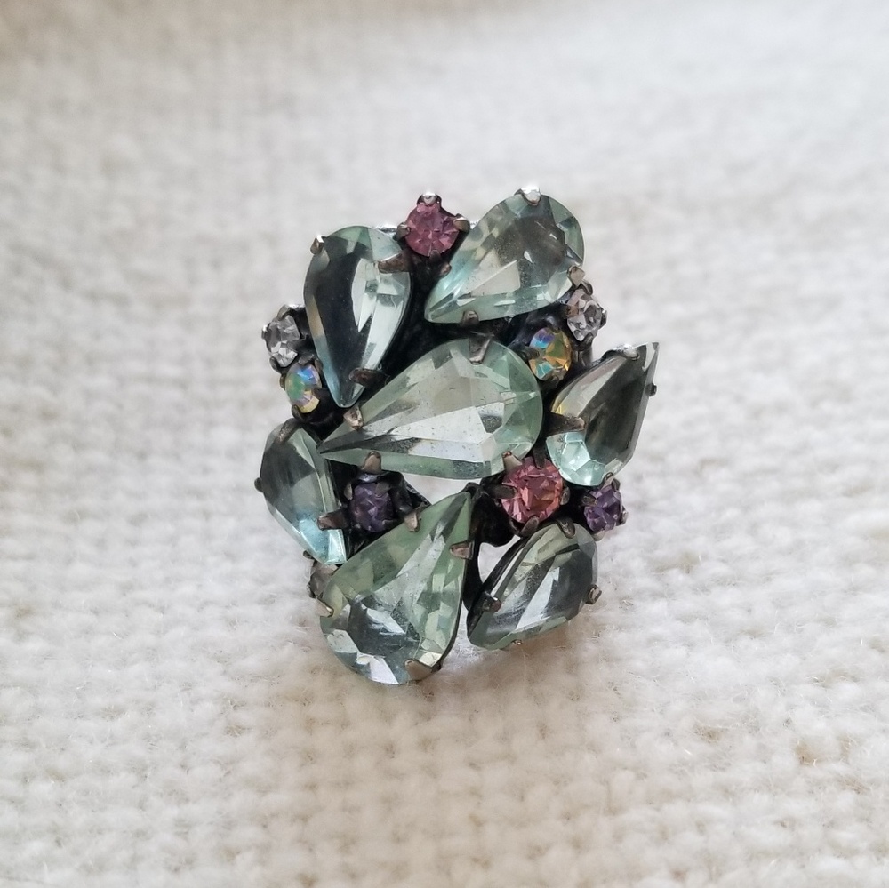 Sorrelli Lavender Mint adjustable ring